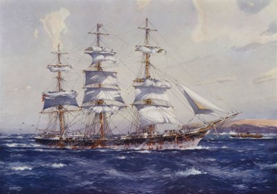 Sailing Ship Antiope by Jack after Spurling